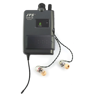 JTS SIEM-2R-IE-1 in-ear monitor mottaker Mottaker med &#248;repropper, 863-865Mhz